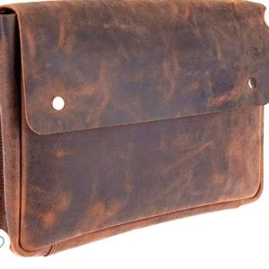 Brown leather Laptop bag New without tags unisex